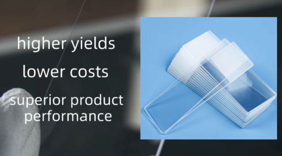 Καλή τιμή Υλικό βάσης γυαλιού διαφάνειας μικροσκοπικού διαφάνειας 9H σε απευθείας σύνδεση